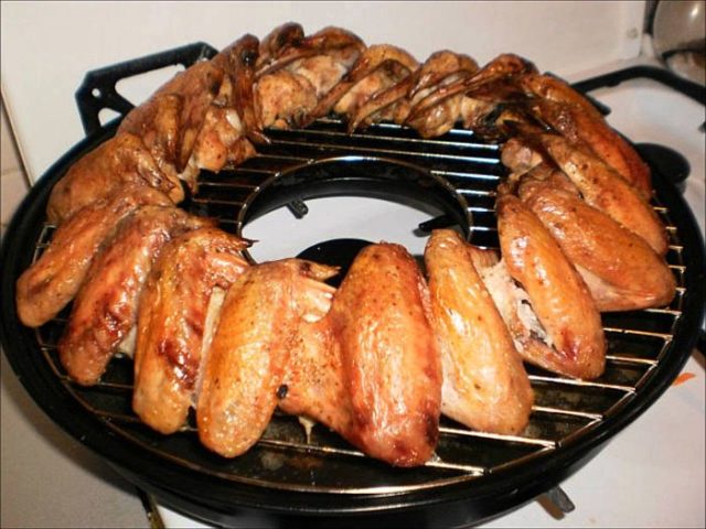 Крылышки в гриль-газе
