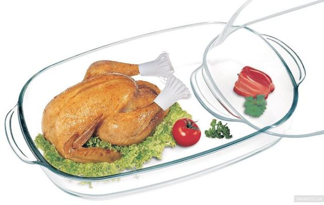 Гусятница из стекла