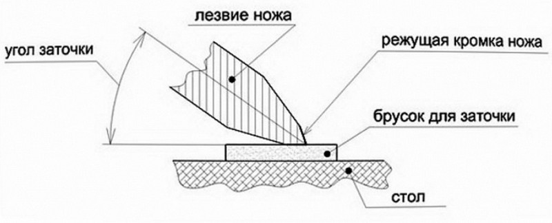 Каким должен быть угол заточки кухонных ножей разных типов и на что влияет этот показатель